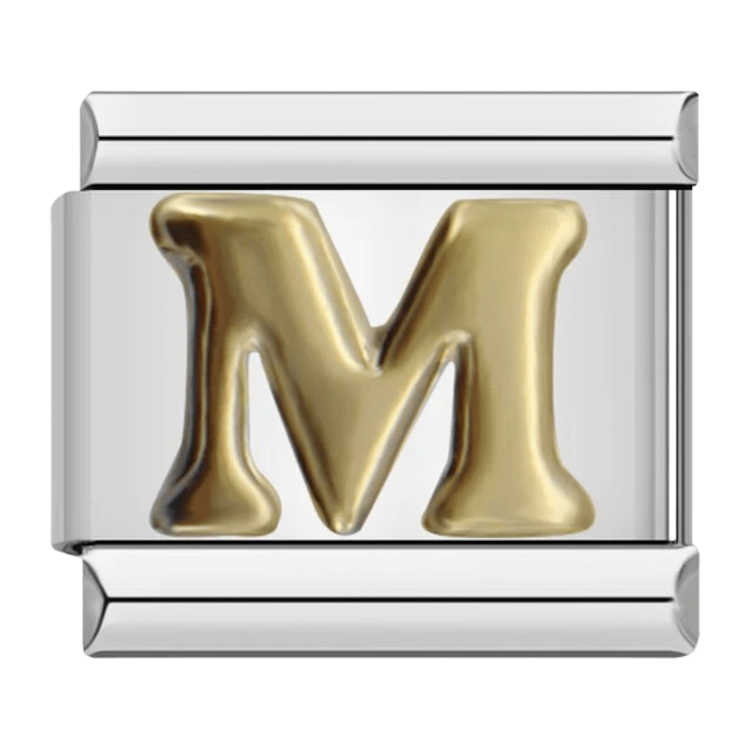 Letter (M) — Silver [ref:50487415537942]