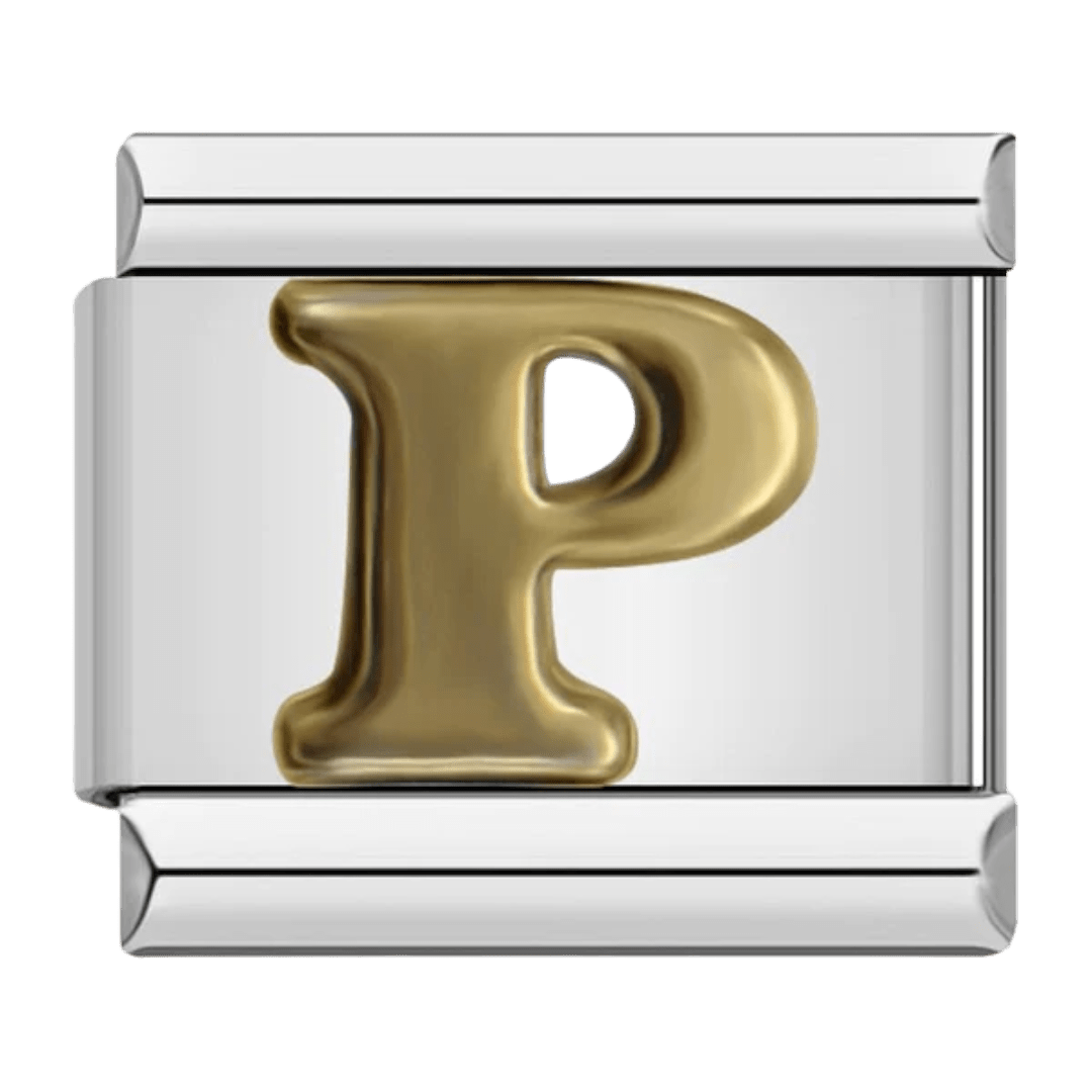 Letter (P) — Silver [ref:50487417340182]