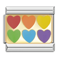 Rainbow Hearts — Silver [ref:50487449288982]