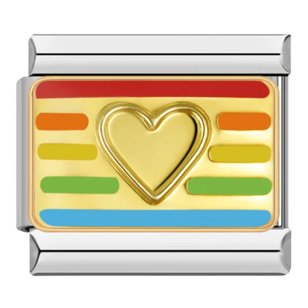 Rainbow Heart — Silver [ref:50487450239254]
