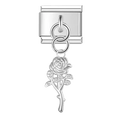 Dangling Rose — silver [ref:50487473635606]
