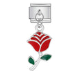 Dangling Red Rose — Silver [ref:50487500996886]