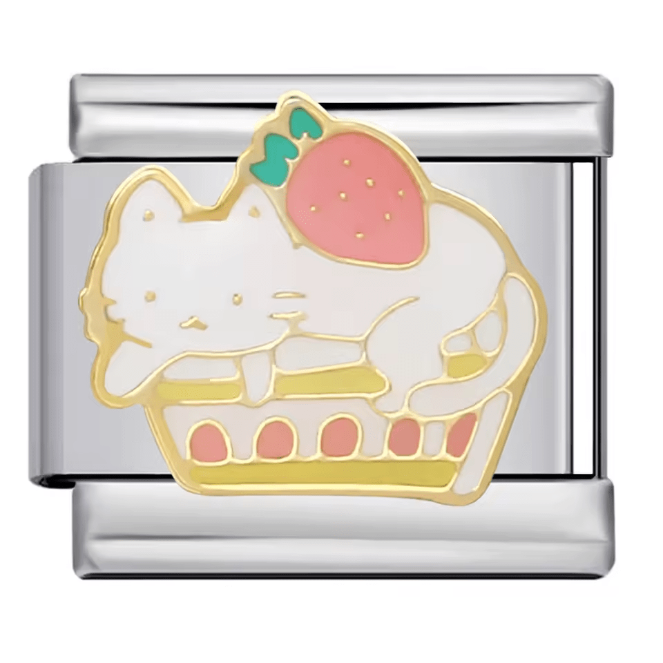 Strawberry Cat Cake — Silver [ref:50487535862038]