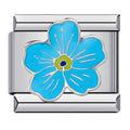 Tropical Blue Flower — Silver [ref:50541492109590]