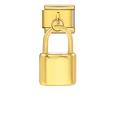Dangling Gold Lock [ref:50562426274070]