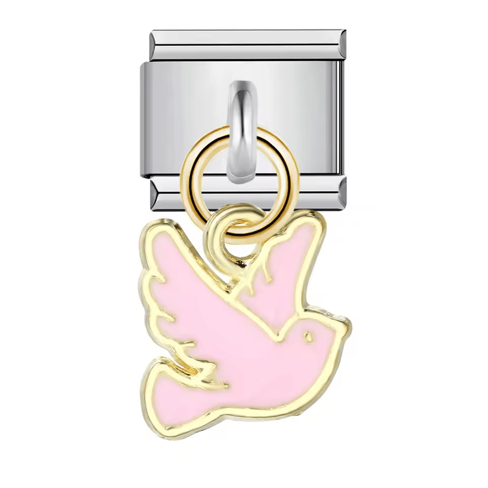 Dangling Pink Bird [ref:50563682533654]