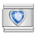 Blue Gem Heart — Silver [ref:53268170670358]