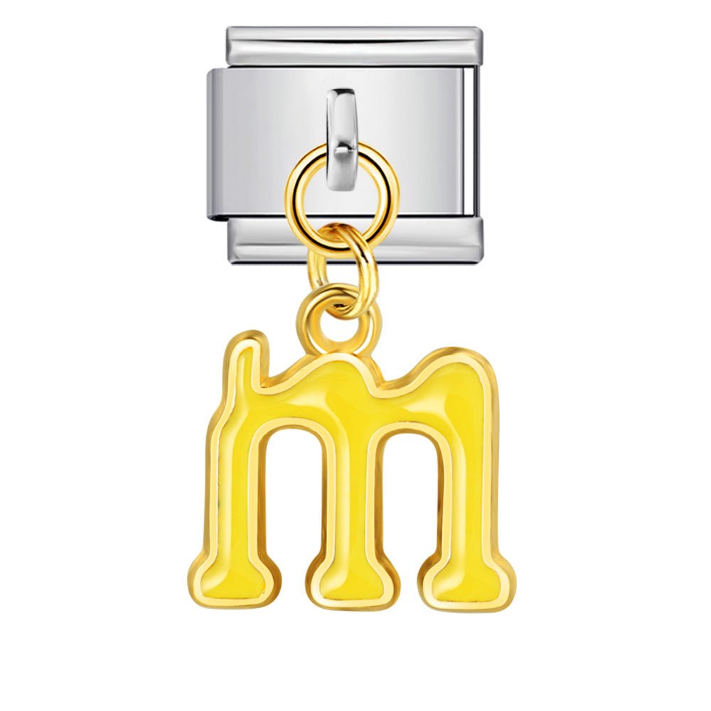 Dangling Letter (M) — Silver [ref:54733559660822]