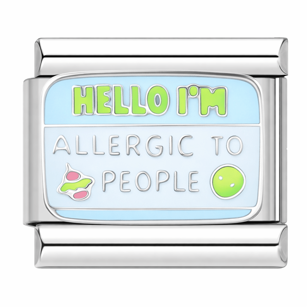 Hello, I'm Allergic To People — Silver [ref:54757447827734]