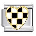 Checkered Heart — Silver [ref:54820728930582]