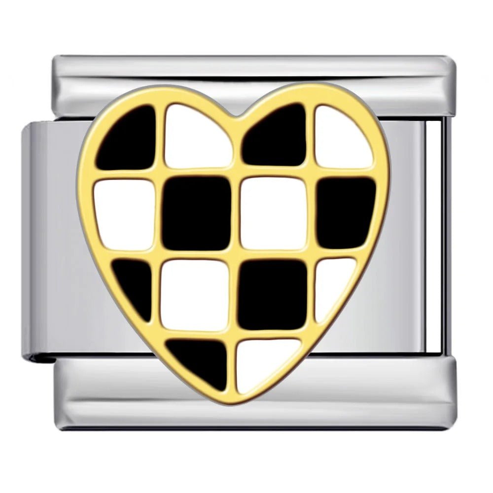 Checkered Heart — Silver [ref:54820728930582]