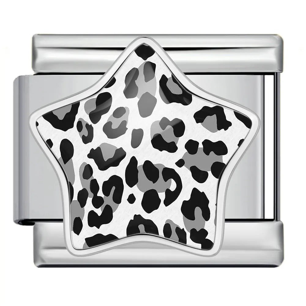 Leopard Print Star — Silver [ref:55158477193494]