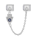 Hamsa Hand Chain — Silver [ref:55610597048598]