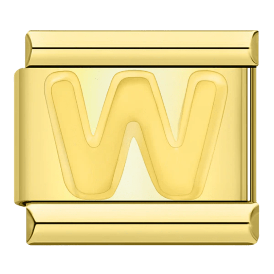 Letter (W) — Gold [ref:50487419765014]