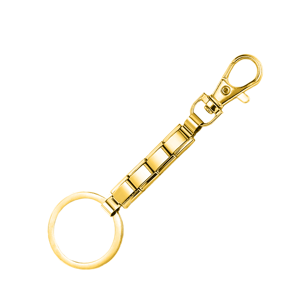 Italian Charm Keychain — Gold [ref:50487467737366]