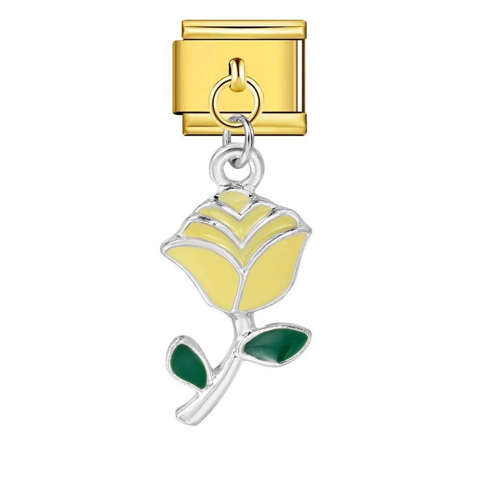 Dangling Yellow Rose — Gold [ref:50487504929046]
