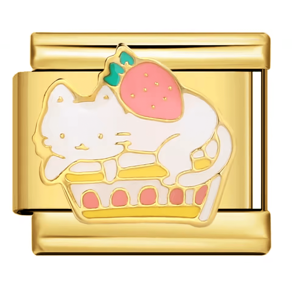 Strawberry Cat Cake — Gold [ref:50504069349654]