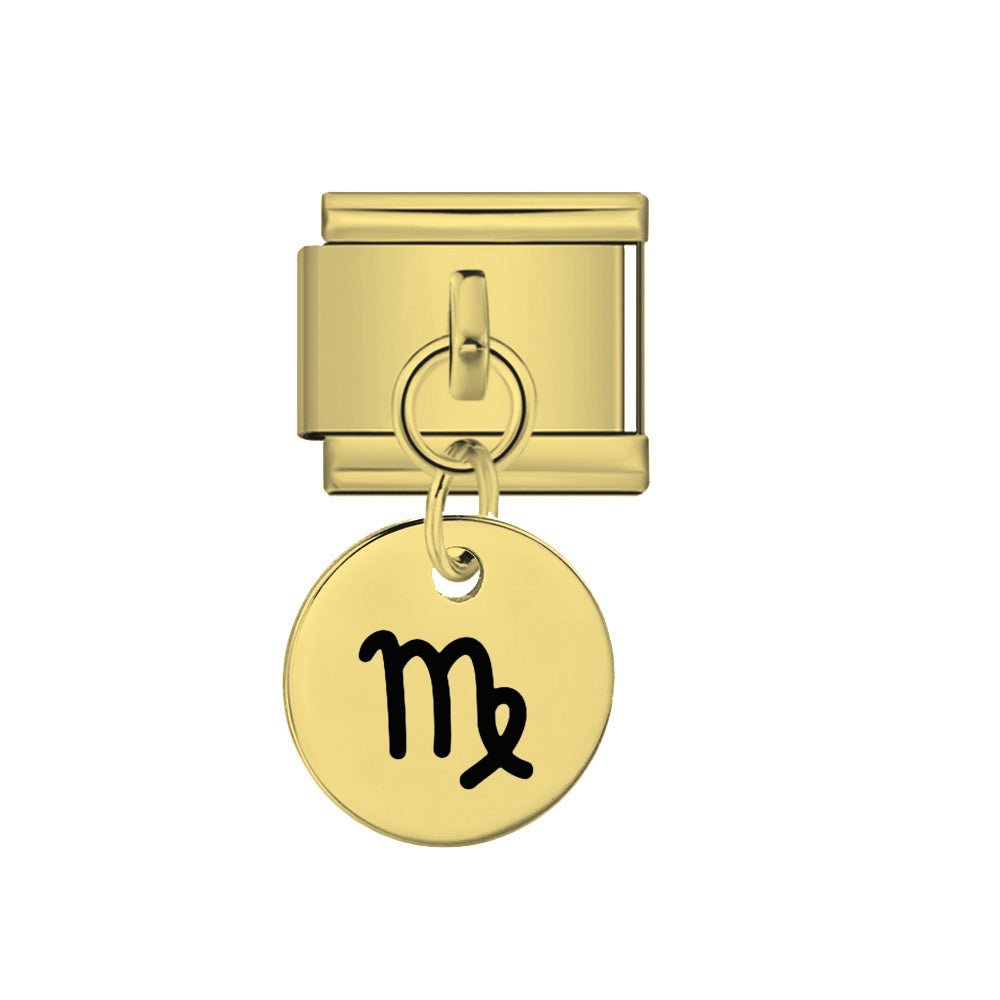 Round Virgo Zodiac — Gold [ref:52942076379414]