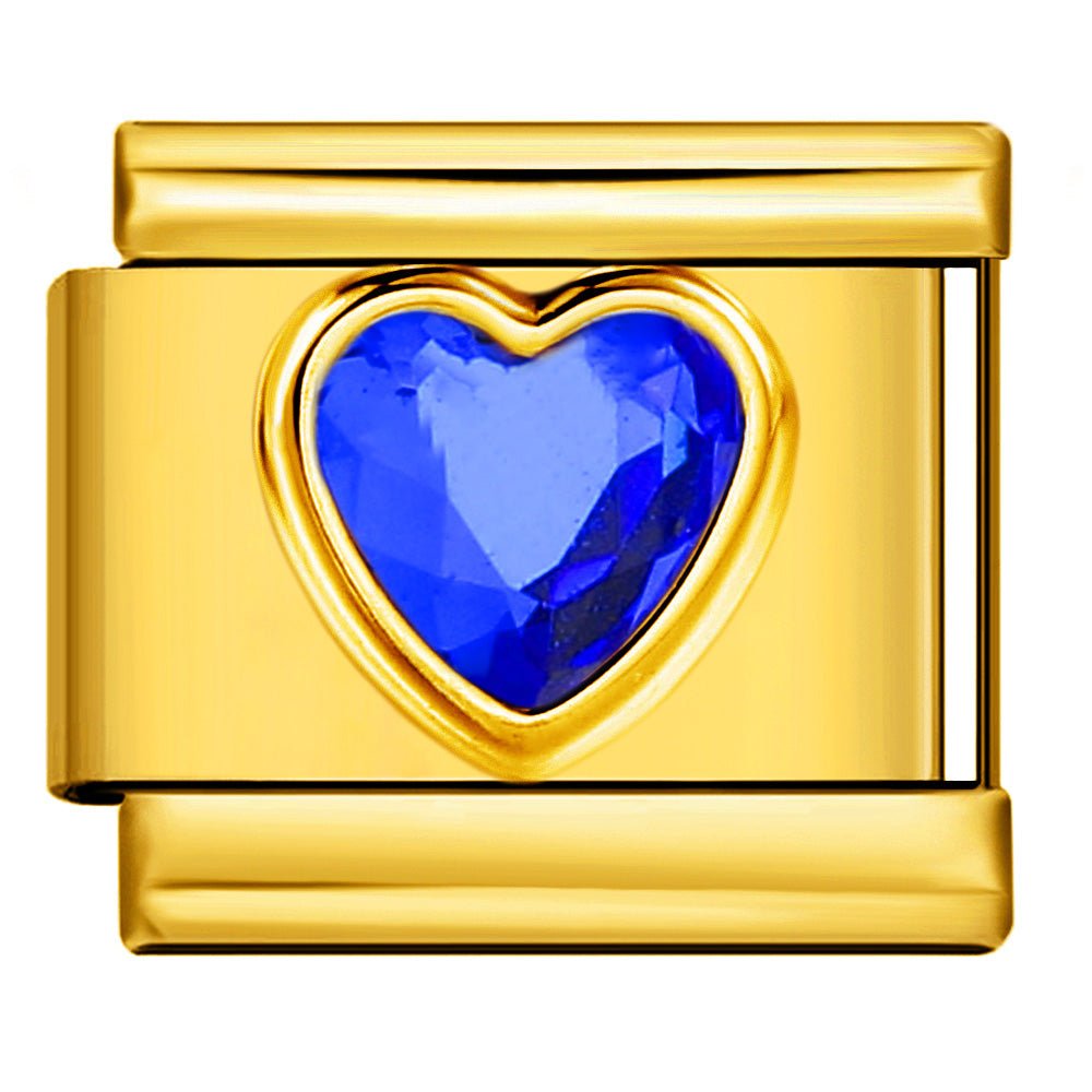 Blue Gem Heart — Gold [ref:53268166148374]