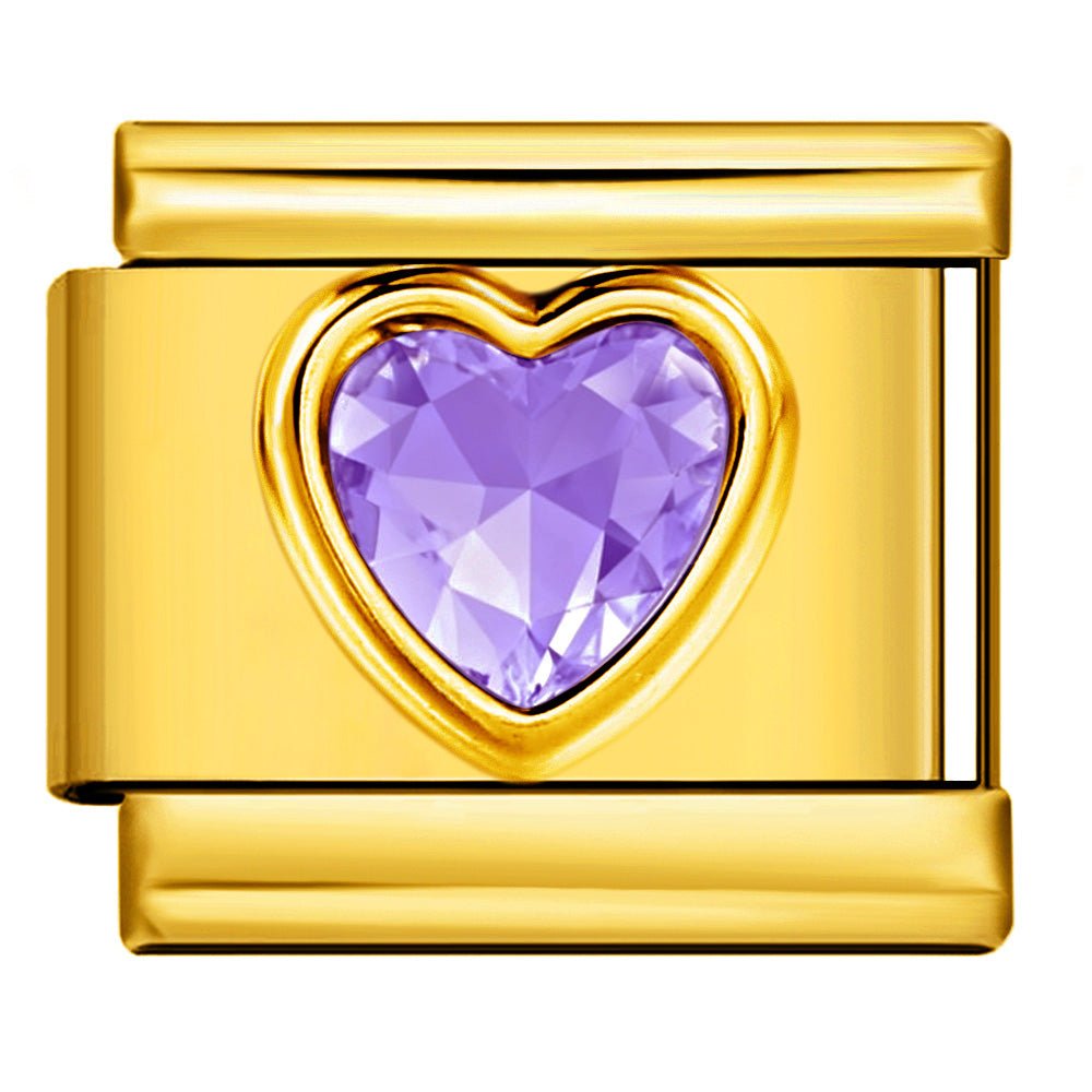Purple Gem Heart — Gold [ref:53268209860886]