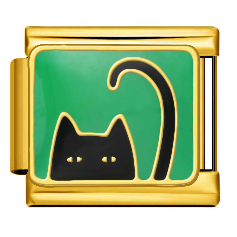 Peeking Cat — Gold [ref:53435316044054]