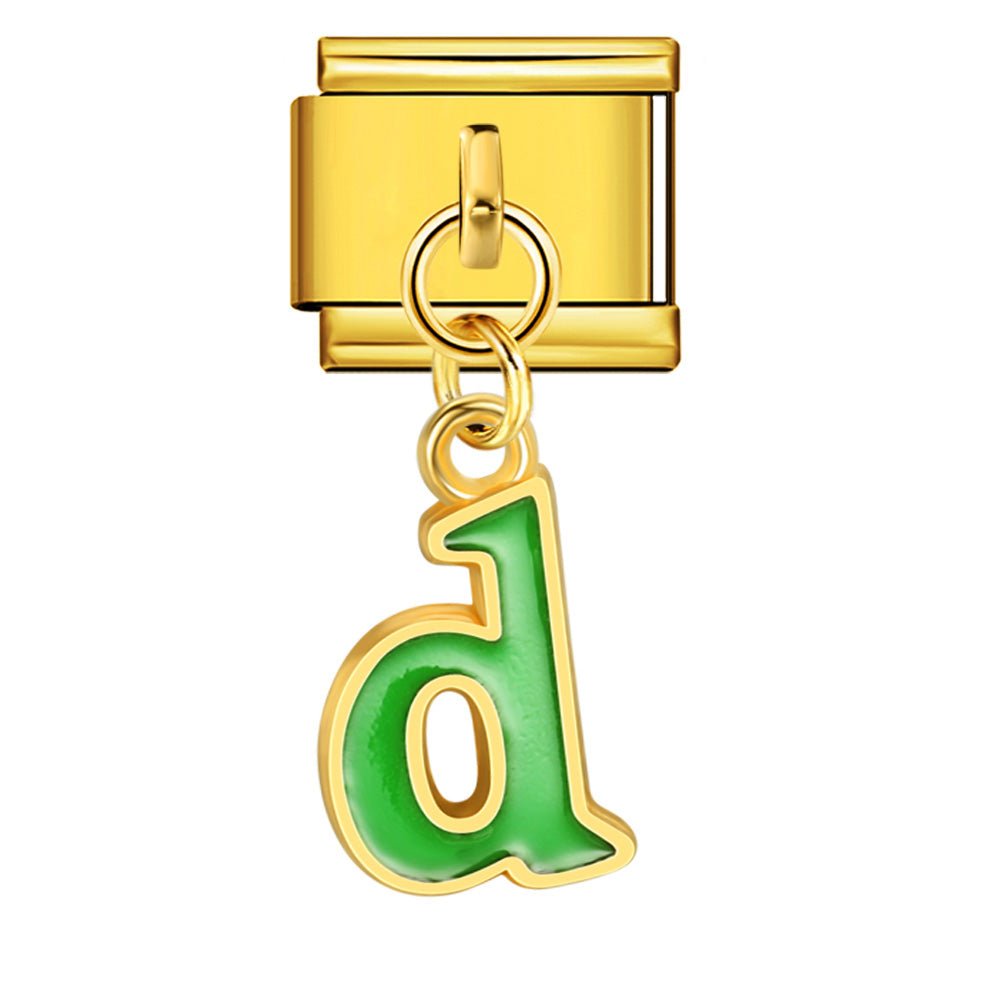 Dangling Letter (D) — Gold [ref:54733234274582]