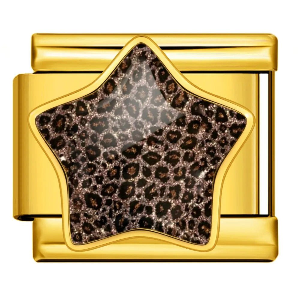 Leopard Print Star — Gold [ref:55158535815446]