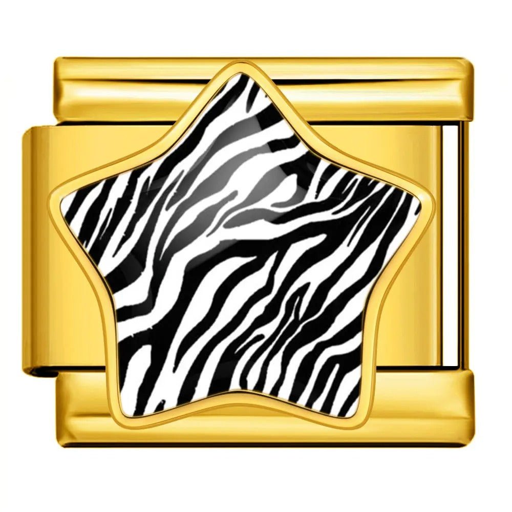 Zebra Print Star — Gold [ref:55158551281942]
