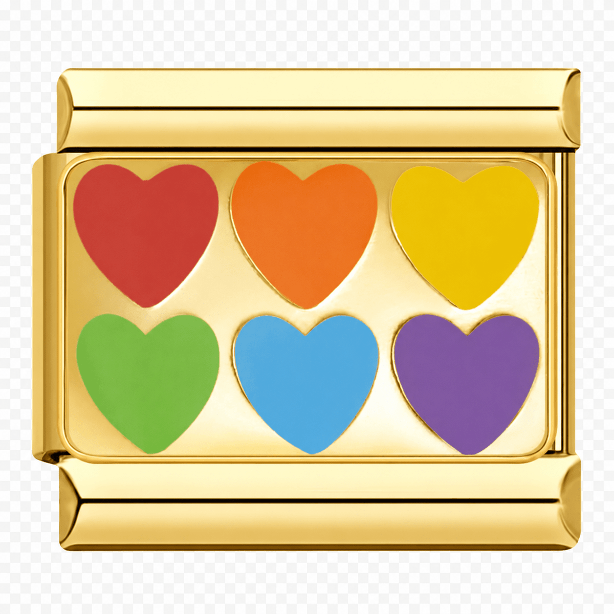 Rainbow Hearts — Gold [ref:55610639089942]