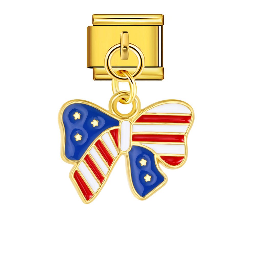 Dangling USA Bow — Gold [ref:55612349219094]