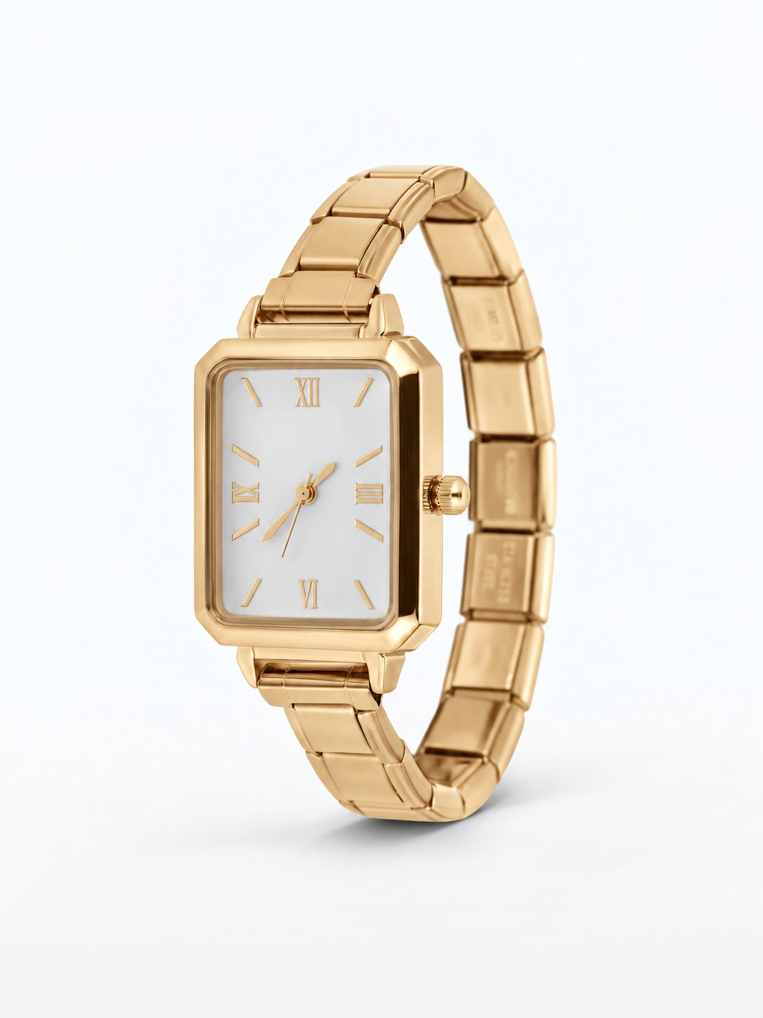 Vintage watch, Gold case, white dial